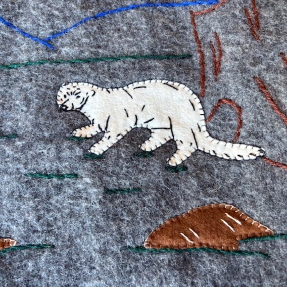 JAMES BAY authentic vintage sz 16 (XL) Women's inuit wool parka gray - Picture 15 of 16